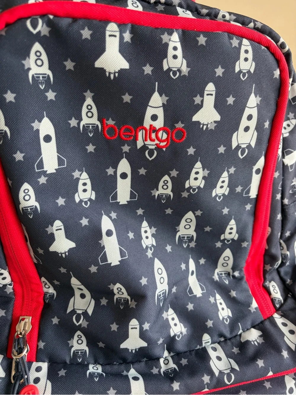 Bentgo 2-in-1 Kids Navy Rocket Print Backpack with Built-in Lunch Bag
